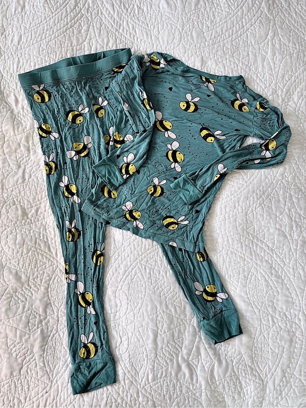 Little Sleepies Bee Print Pajama Set Size 6M